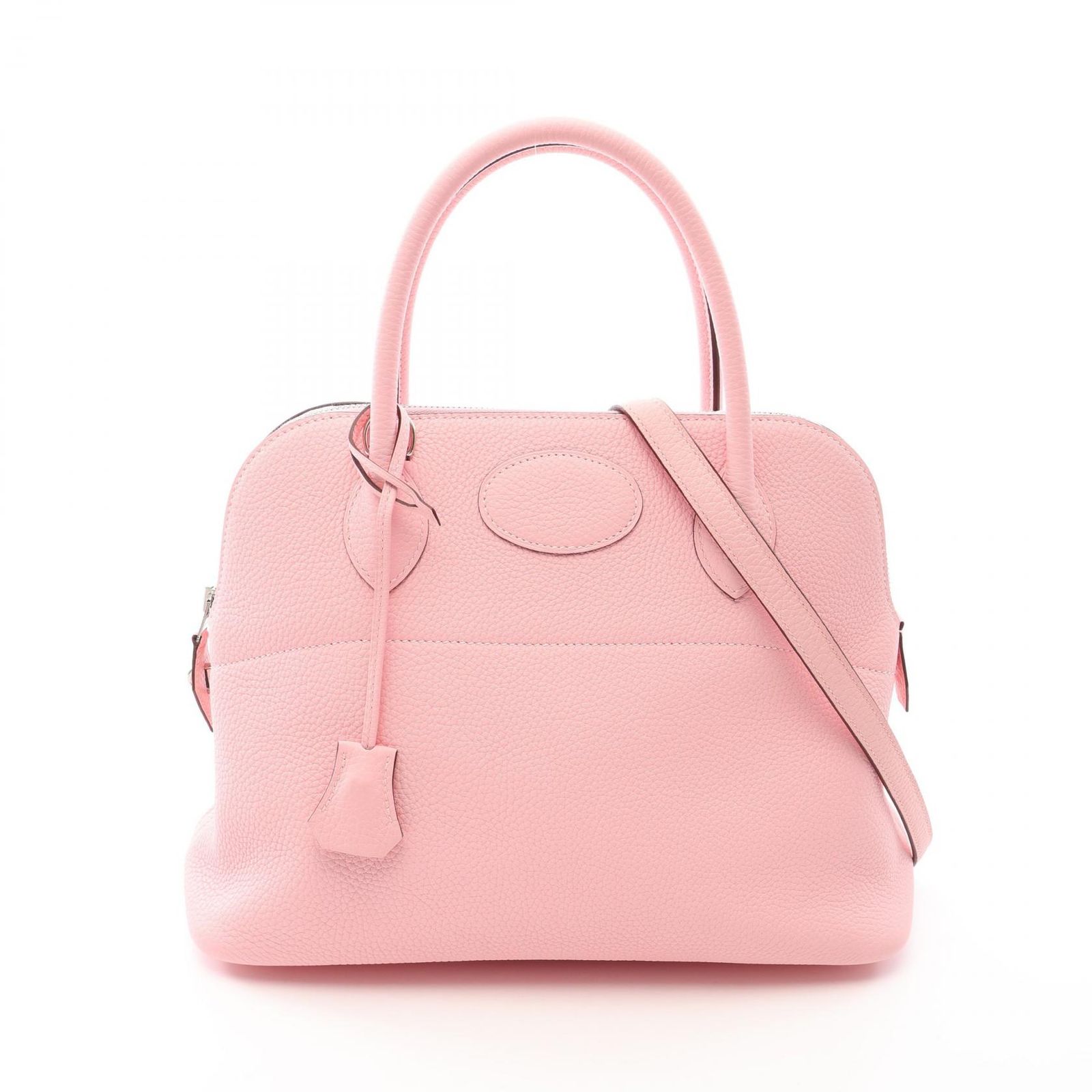 エルメス HERMES ハンドバッグ ボリード31 ローズサクラ/クレ レザー ボリード31 ヴェルソ ローズサクラ/クレ レディース Used A