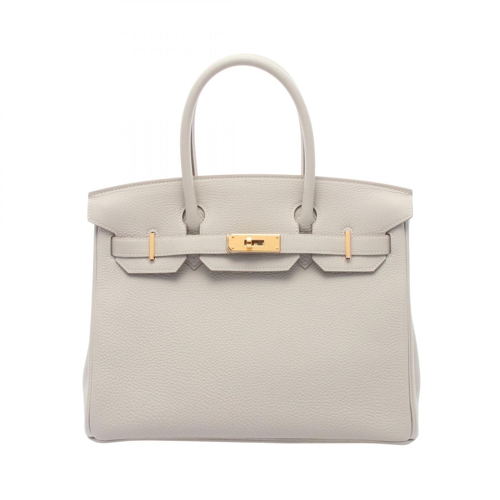 エルメス HERMES ハンドバッグ バーキン30 パールグレー レザー バーキン30 パールグレー レディース Used A
