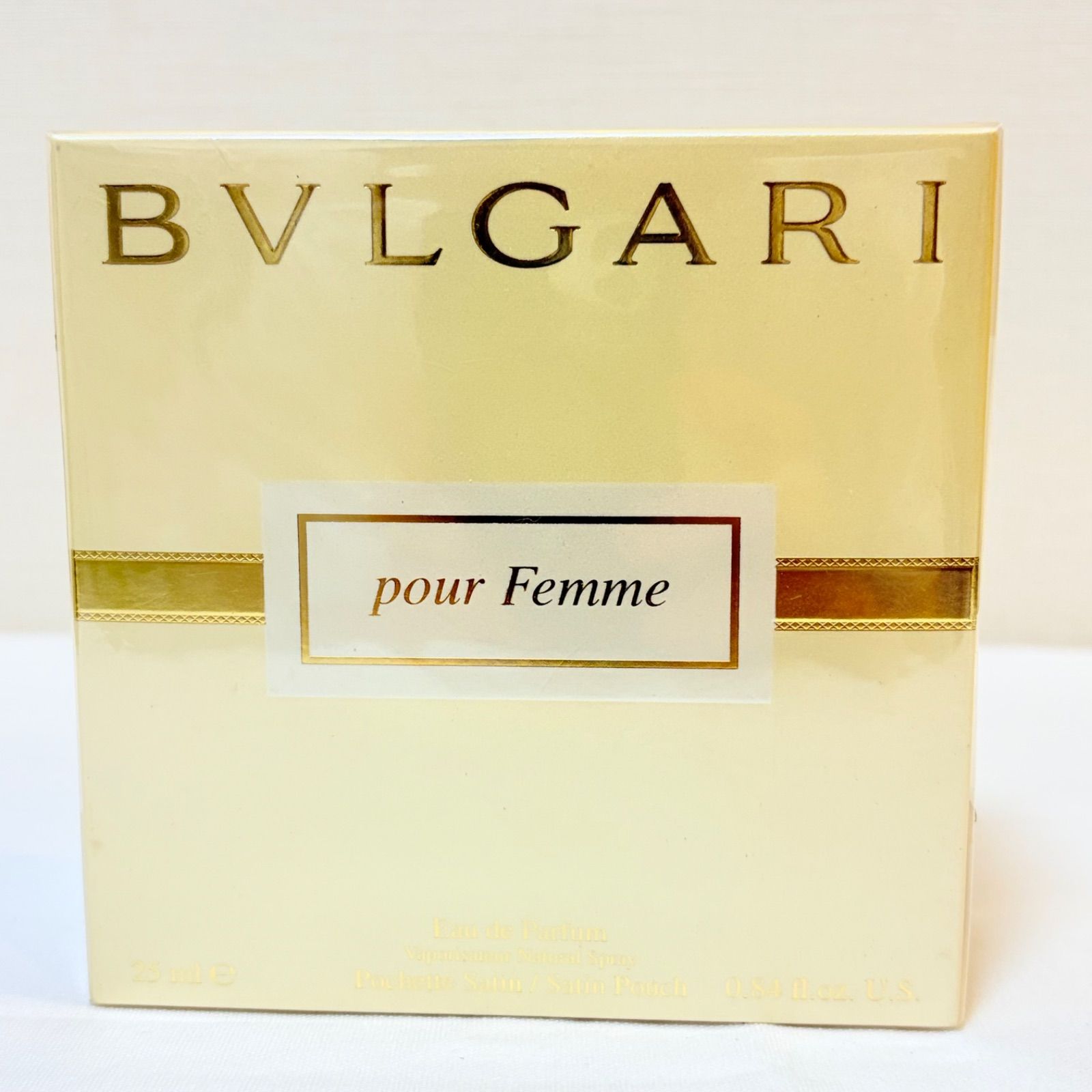 新品未開封　BVLGARI pour femme eau de parfum ブルガリ　プールファム　オーデパルファム　ジュエルチャーム　香水　25ml ポーチ付き　②