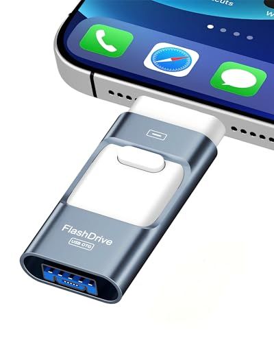 【Apple MFi認定 全スマホ対応 4in1】USBメモリ512GB ROSPE iPhone Lightning/Type-C/USB-A/Micro 両面挿しスマホ フラッシュドライブ iOS/Android/PC対応 パソコン対応 a7eb19e8