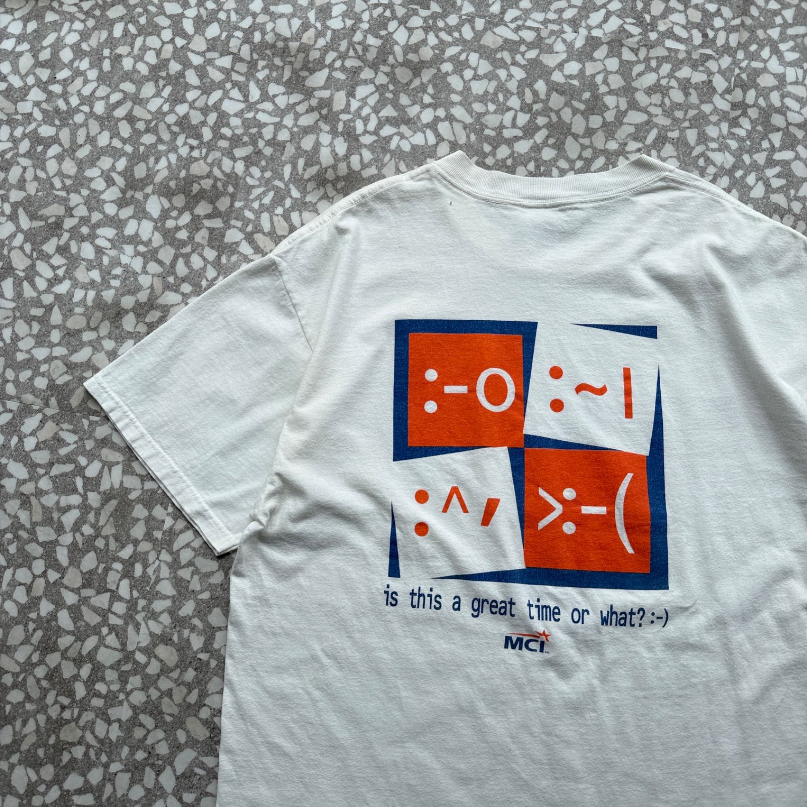 DELTA / 90′s usa製 MCI company T-shirt sizeXL　通信会社　デルタボディ　アメリカ製　企業系　ハードウェア　Tシャツ　ソフトバンク　au docomo