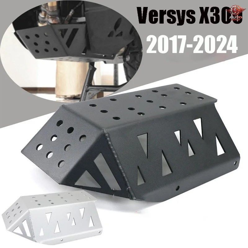 オートバイ用スキッドプレート、サンプバッシュフレームガード、エンジンカバー下部保護カバー カワサキ VERSYS X250/X300 KLE300 VERSYS-X