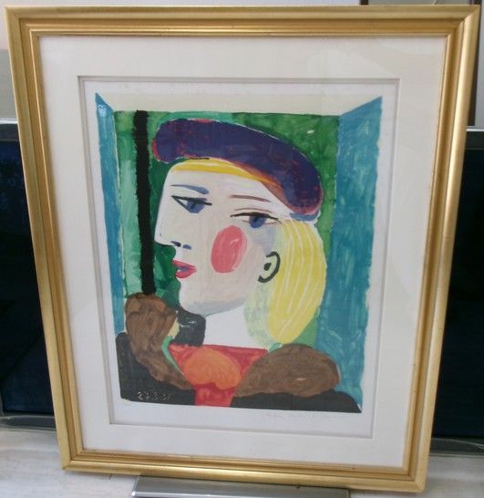希少 巨匠の遺産 マリーナ・ピカソ・コレクション 女性の顔 32/500 リトグラフ 20260616 oante 204 0530