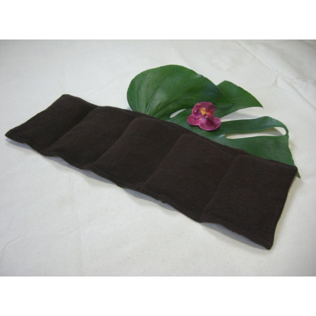 薬草ホットパット 蒸気温熱パッド、中・Mサイズ、16cm×45cm、電子レンジ対応、ハーブ入り、首・肩・腰用