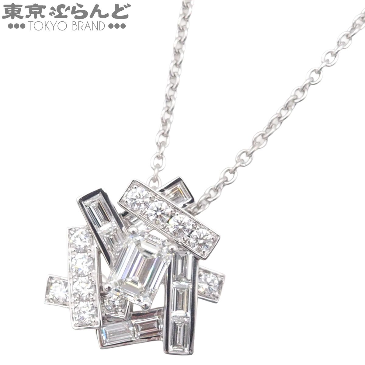 グラフ GRAFF スレッド ダイヤモンド ペンダント ネックレス ホワイトゴールド K18WG ダイヤモンド レディース 仕上済 101865901