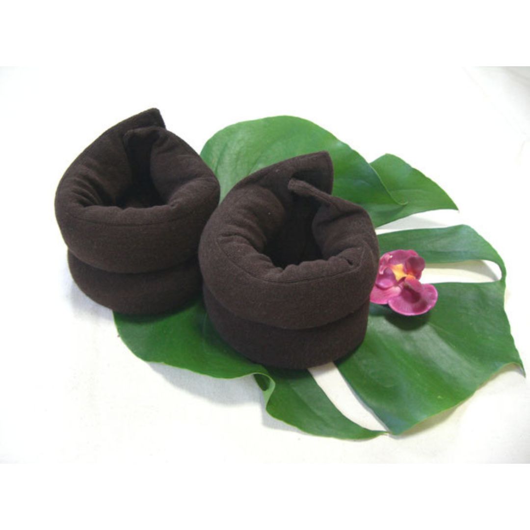 薬草ホットパット 蒸気温熱パッド、足首・Fサイズ、12cm×38cm 2本、電子レンジ対応、ハーブ入り、足首・足・その他