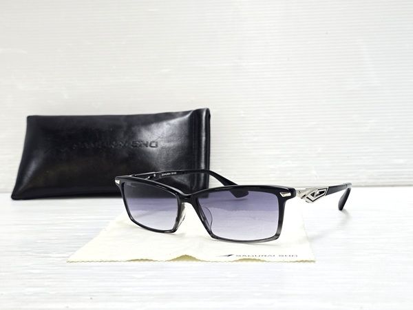 【中古品】 サムライ翔 SAMURAI SHO サングラス SS-Y331 哀川翔さんプロデュース メガネ拭き ケースあり ○YR-20118○