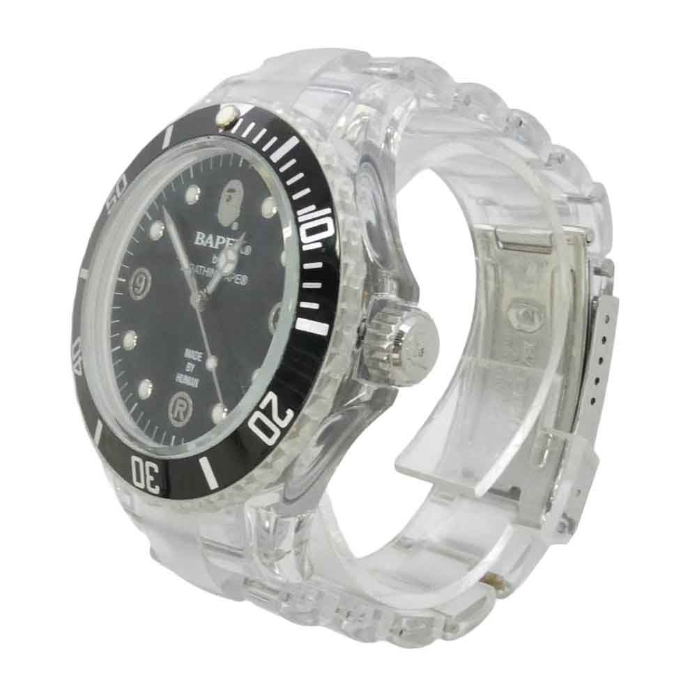 A BATHING APE アベイシングエイプ BAPEX CLEAR WATCH ベイペックス