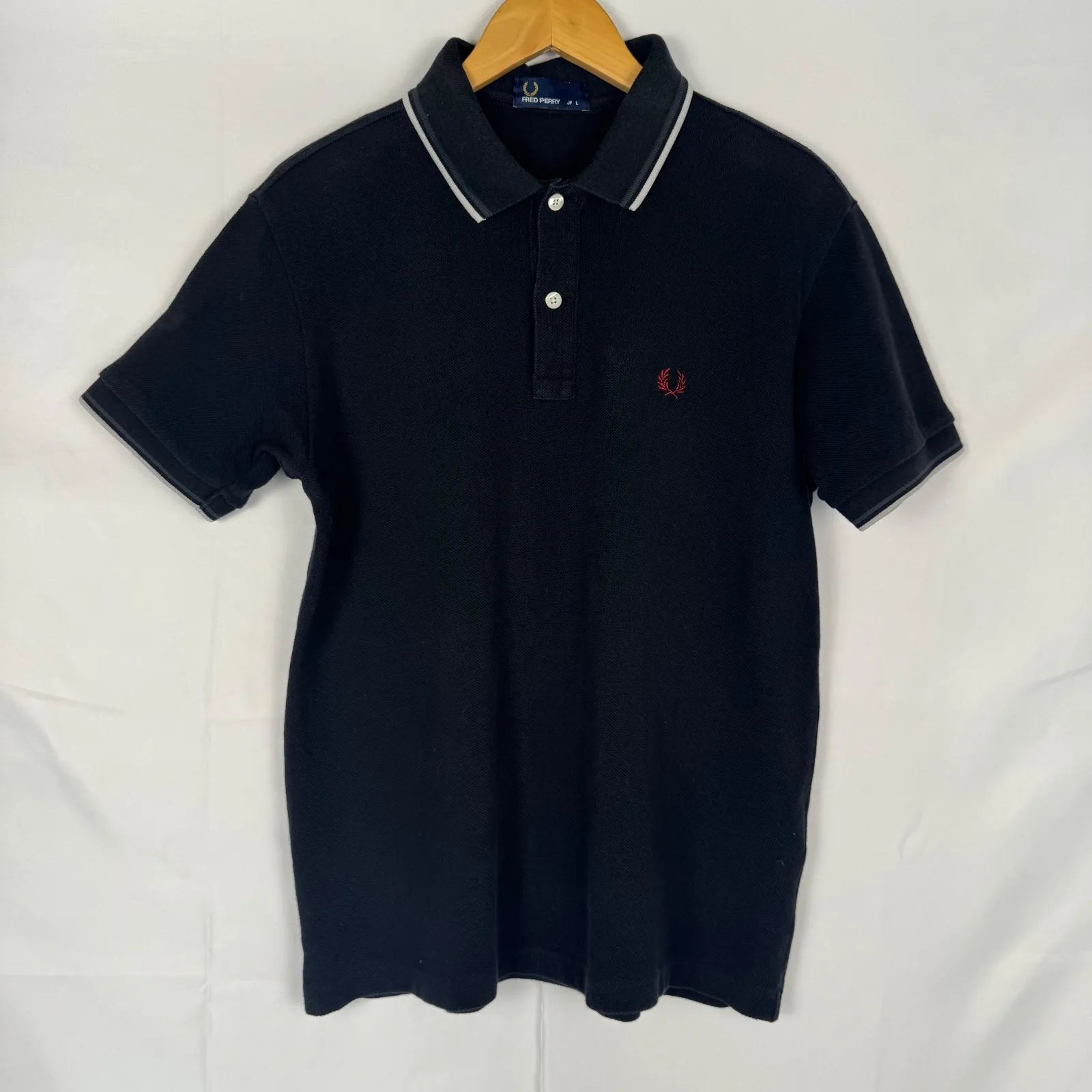 FRED PERRY フレッドペリー ポロシャツ 半袖 鹿の子 ワンポイント刺繍 