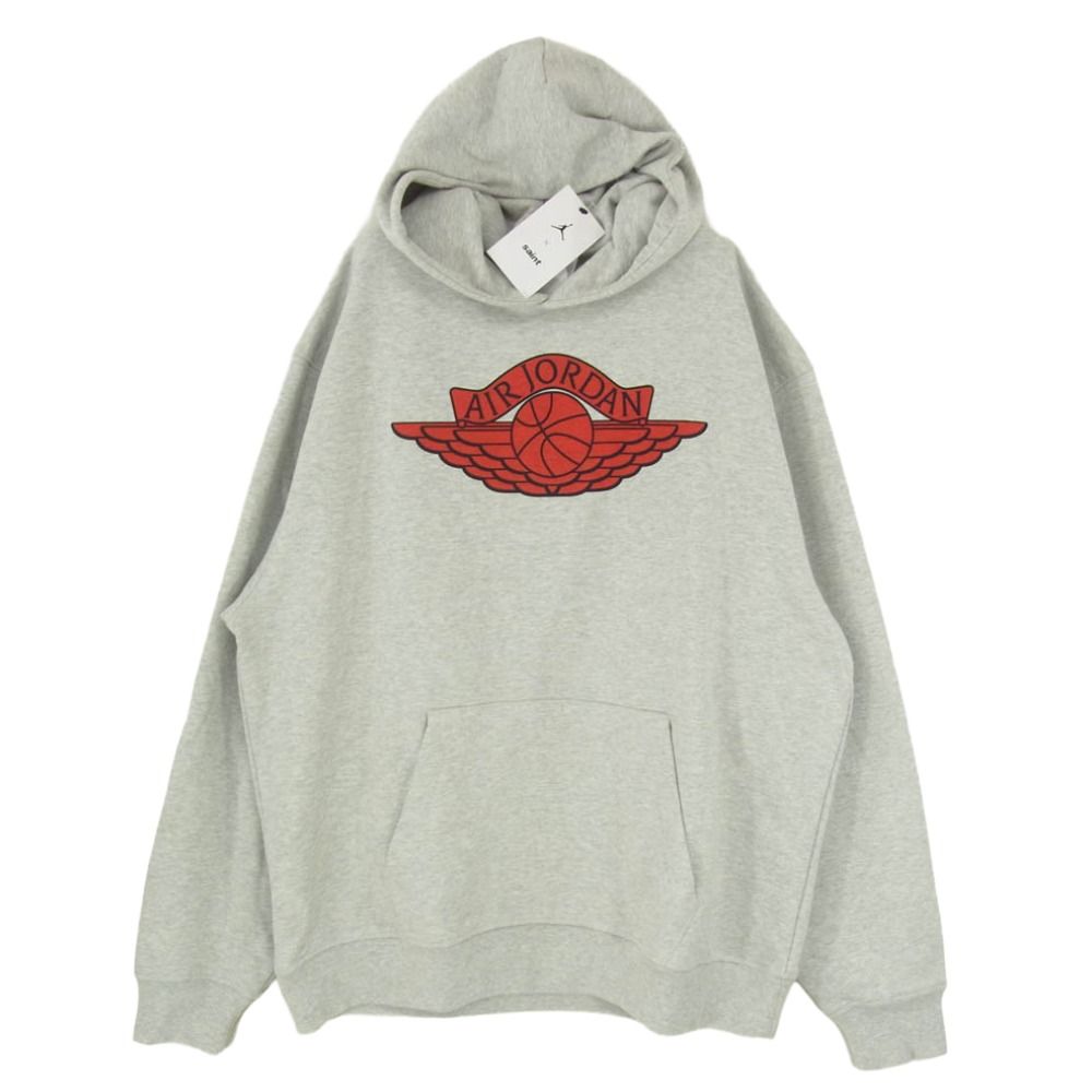 SAINT MICHAEL セントマイケル ×JORDAN BRAND ジョーダンブランド 26SS SM-MK8-0000-J02 FV4718 AIR JORDAN エアジョーダン プルオーバー ウイングロゴ パーカー フーディー【極上美品】【中古】