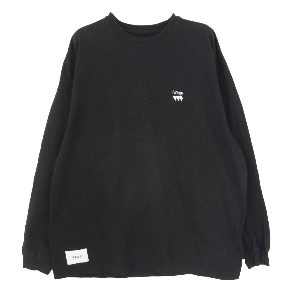 WTAPS ダブルタップス 24SS 241ATDT-CSM14 OBJ 02 LS Cotton プリント ロンT 長袖 カットソー ブラック系 X03【中古】