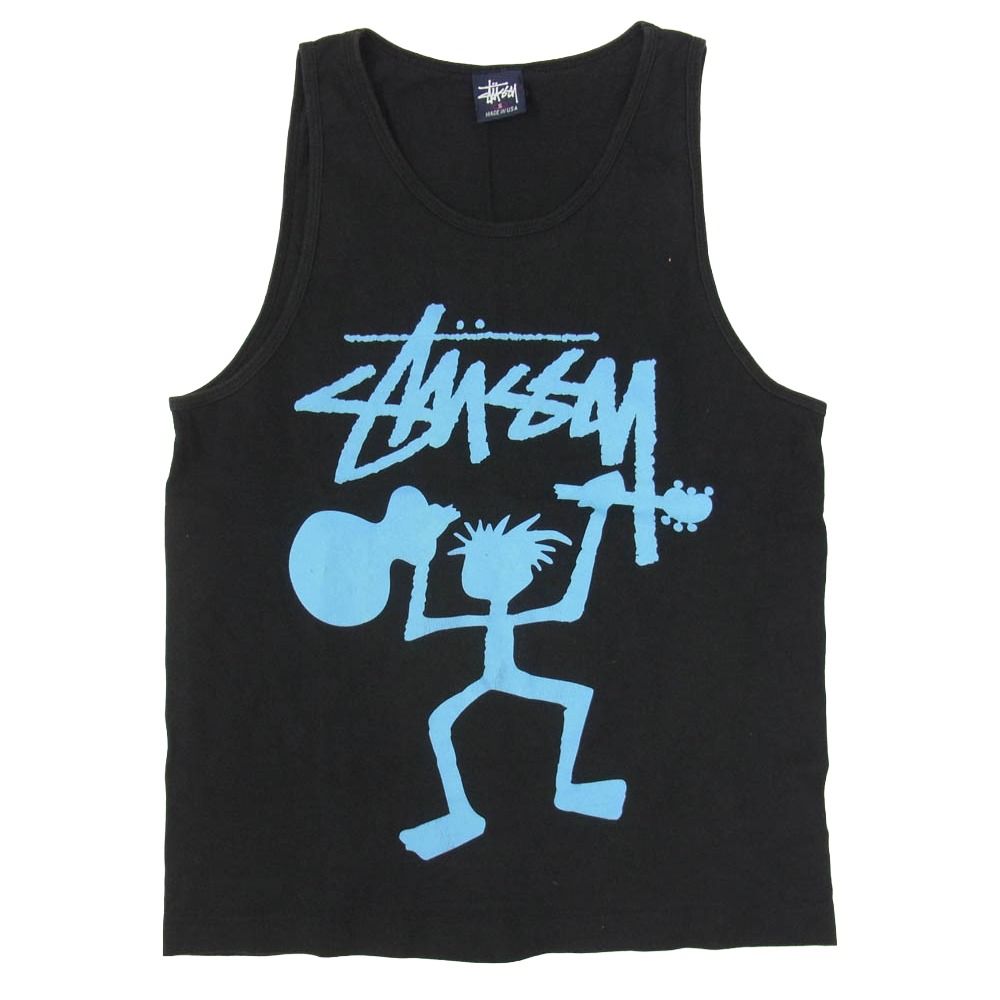 STUSSY ステューシー 90s 00s USA製 シャドーマン プリント タンク