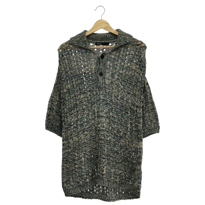 08 sircus (ゼロエイトサーカス) ニットポロシャツ S23SS-KN07 グリーン 1