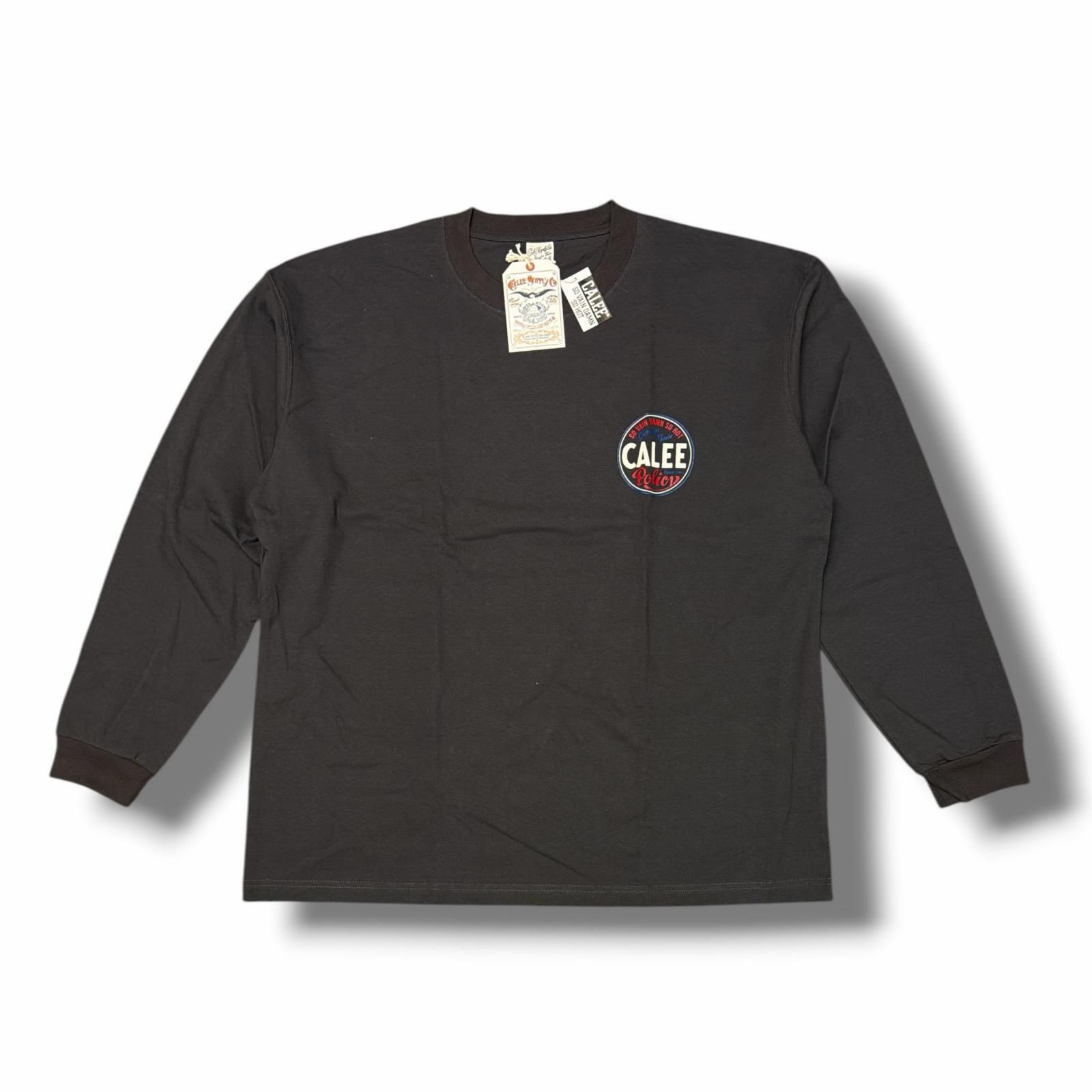 参考上代14300円 未使用 CALEE 25AW VINTAGE TYPE CIRCLE LOGO L/S TEE 