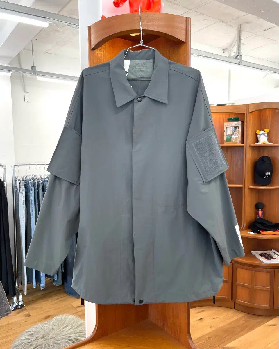 XL エンハリーウッド ナイロン オーバーサイズ シャツ ジャケット