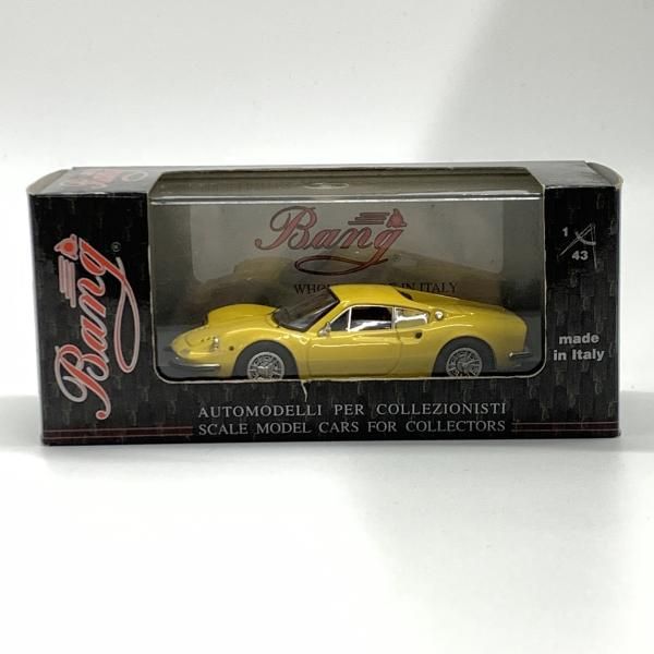 【中古】1/43 7181 bang　フェラーリ ディーノ 206 イエロー 1967 ストリート DINO　246GT[10]