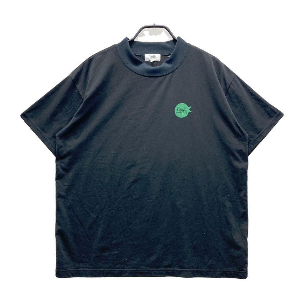 サイズ：L PACIFIC GOLF CLUB　パシフィック ゴルフクラブ モックネック 半袖Tシャツ ブラック系 [240101711095] ゴルフウェア メンズ ストスト