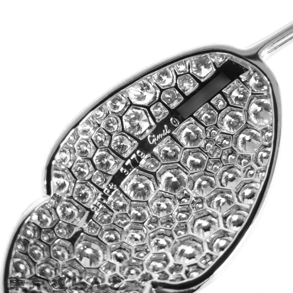 ギメル Gimel リーフ ブローチ プラチナ Pt950 ダイヤモンド 3.779ct
