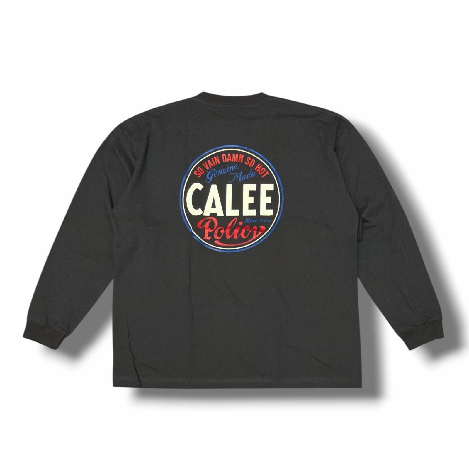 参考上代14300円 未使用 CALEE 25AW VINTAGE TYPE CIRCLE LOGO L/S TEE 