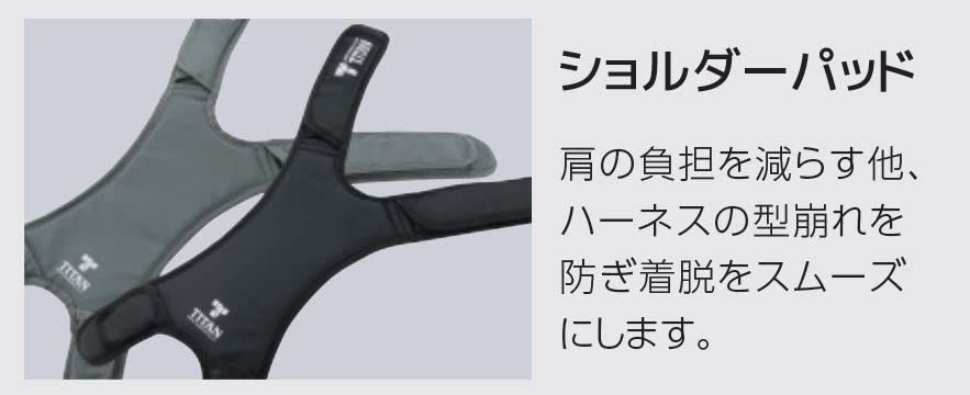 [タイタン] パンゲアハーネス ホライゾン PAHN-10A-SI-L (Lサイズ/腿水平型/新規格対応/背中クッション標準装備) [SI(シルバー)] [L]