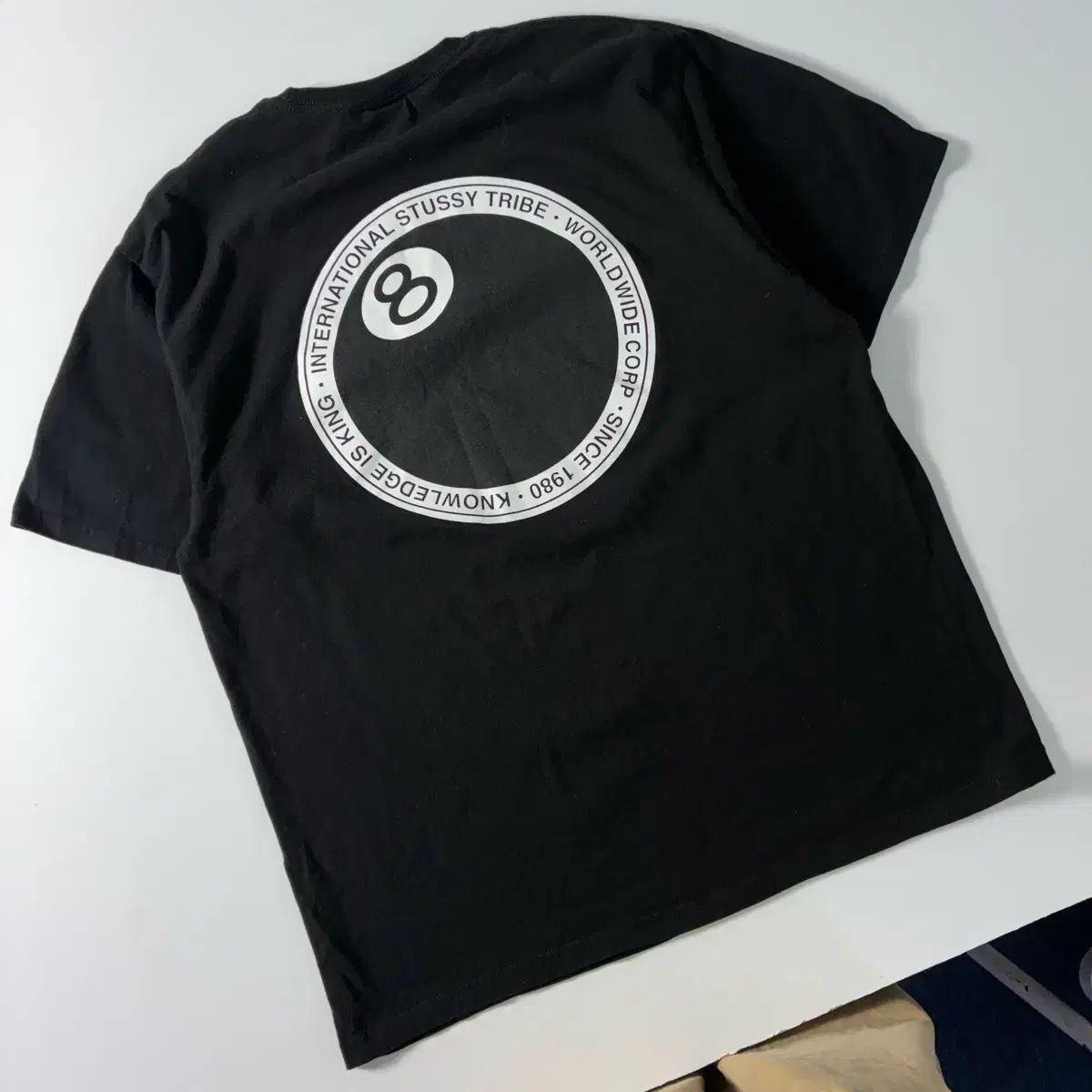 STUSSY ステューシー 8ボール ドット ブラック 半袖Tシャツ