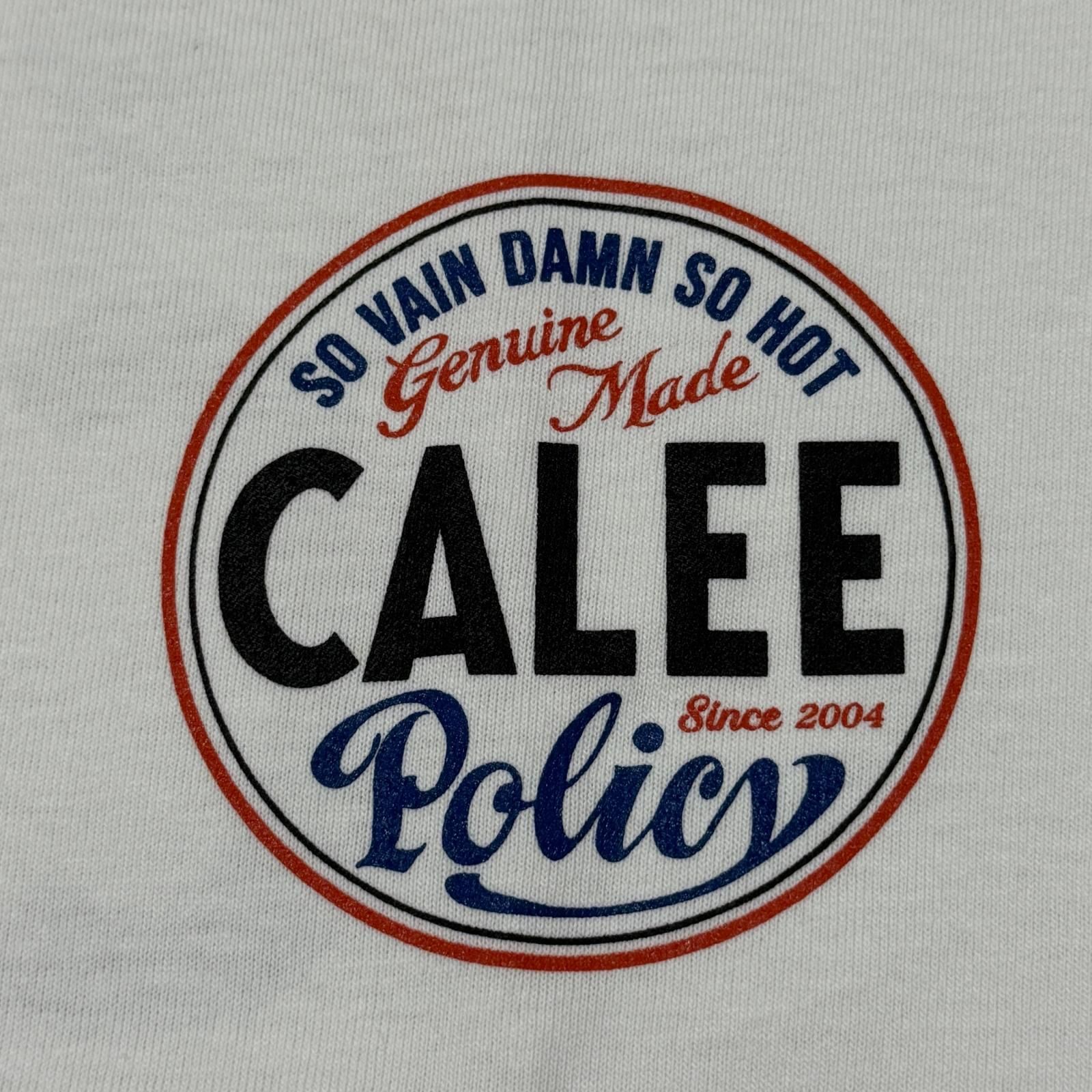 参考上代14300円 未使用 CALEE 25AW VINTAGE TYPE CIRCLE LOGO L/S TEE 
