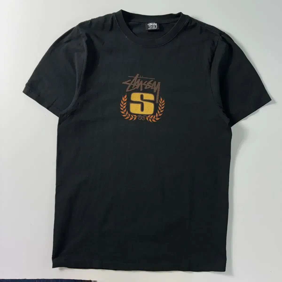 Stussy スチューシー s リー ピグメント ダイド ブラック 半袖Tシャツ