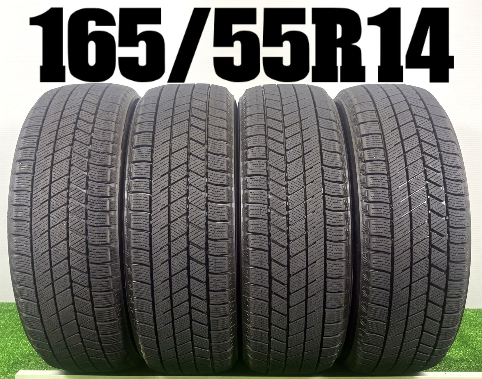 送料無料★年165/55R14 ブリヂストン VRX3 2021～2023製 4本 冬 タイヤ スタッドレス 中古 TB1306