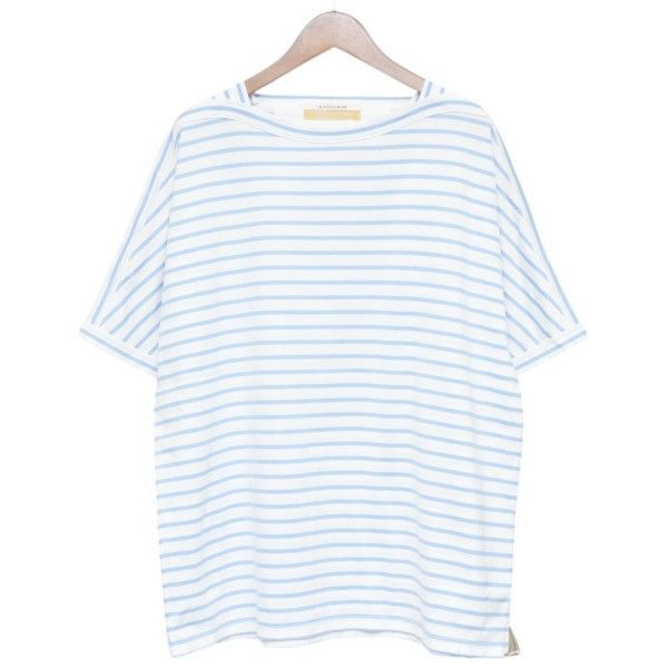 ANSNAM riverrun　アンスナム リヴァーラン　boat neck t shirt border　ボートネックボーダーTシャツ　8054000247554