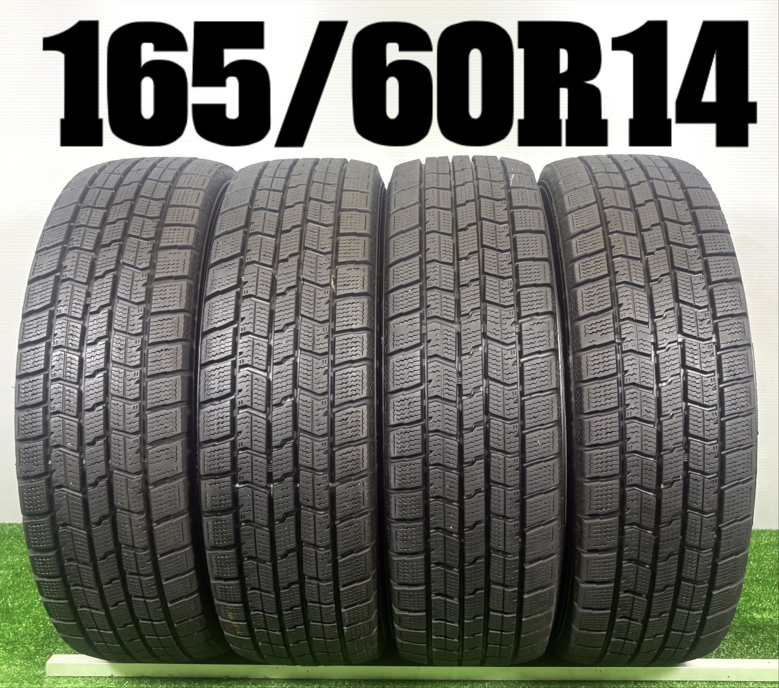 送料無料★165/60R14 グッドイヤー NAVI 7 2019年製 4本 冬 タイヤ スタッドレス 中古 TB1307