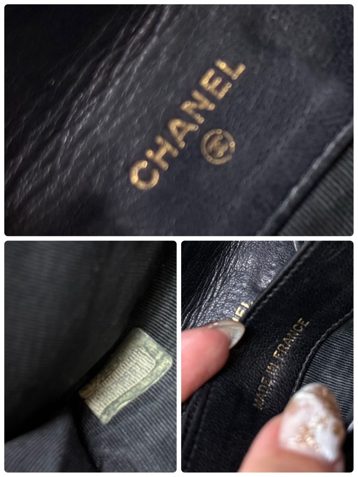 CHANEL シャネル ビコローレ コインケース 財布 レザー ブラック 