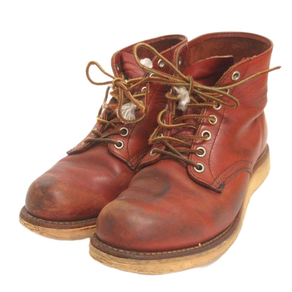 レッドウィング REDWING ブーツ レースアップ レザー 8166 茶系 ブラウン系 US7