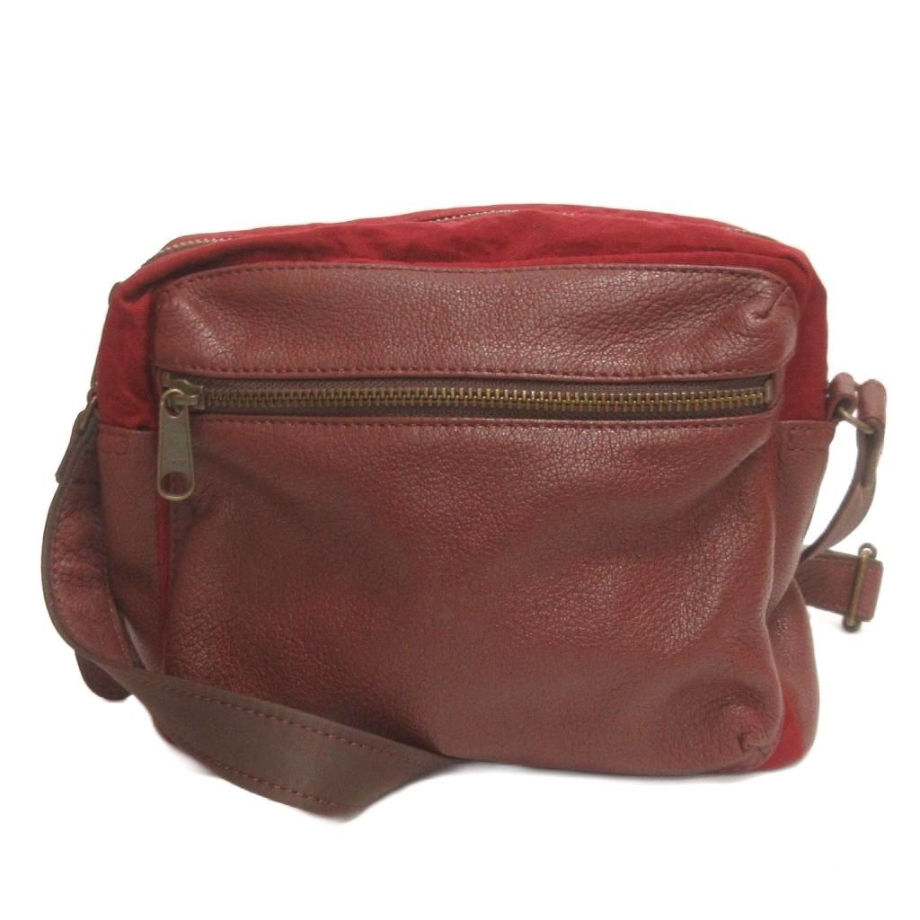 CHIKO　IBIZA ショルダーバッグ レッド レザーコンビ イビサ IBIZA ショルダーバッグ 斜め掛け 赤系 レッド系 鞄 - メルカリ