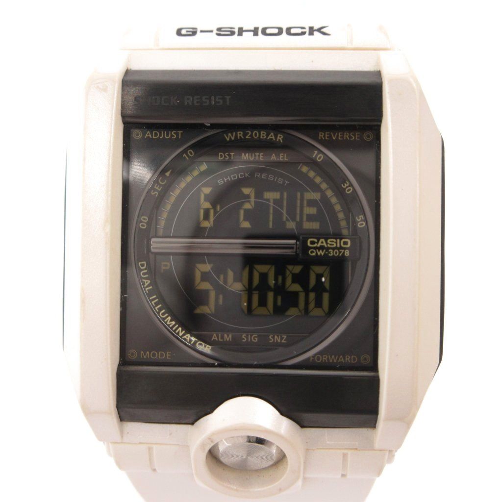 ジーショック G-SHOCK 腕時計 スクエア クォーツ デジタル G-8100A-7JF ホワイト /TQ