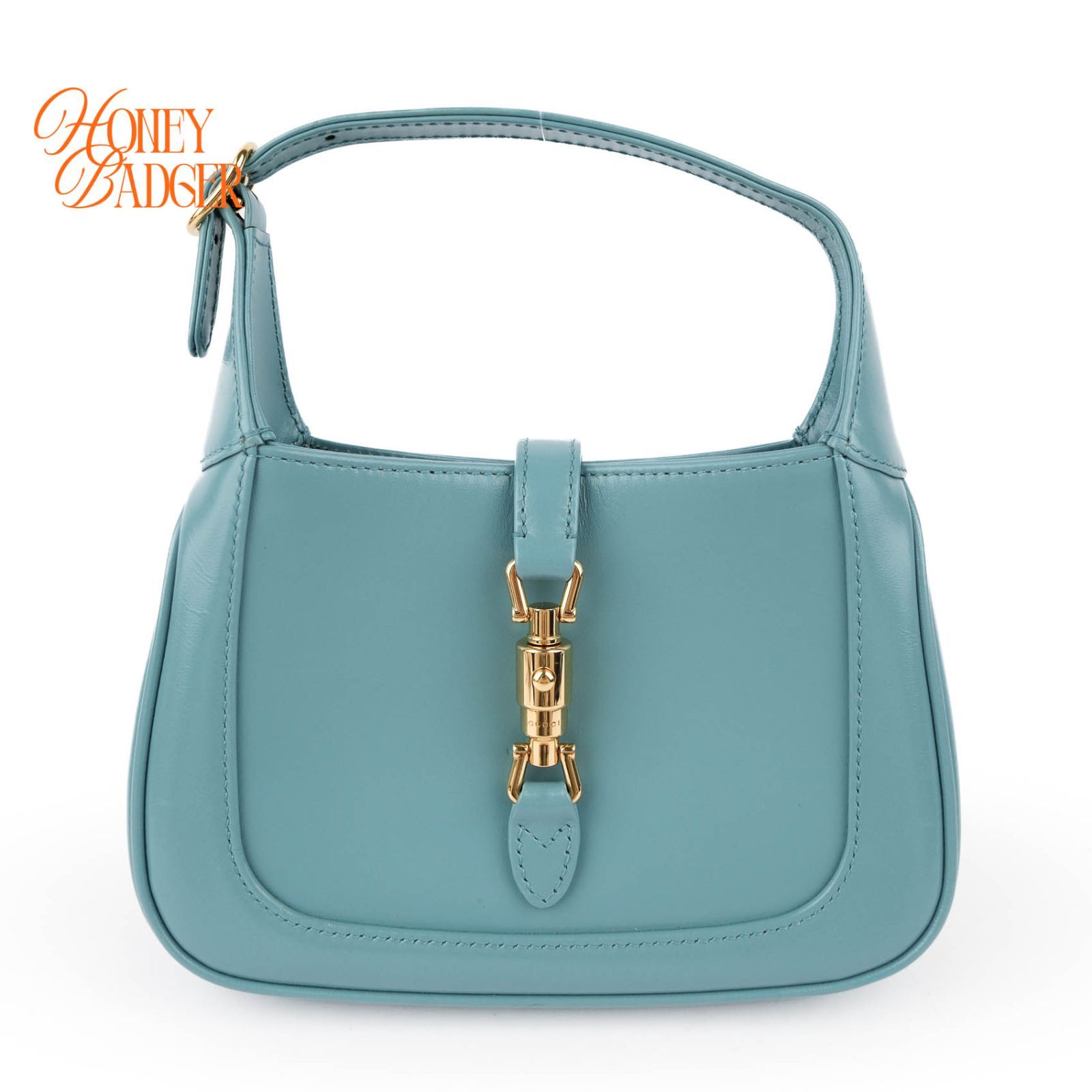 【極美品】グッチ ジャッキー 1961 ミニ レザー ブルー 2WAY