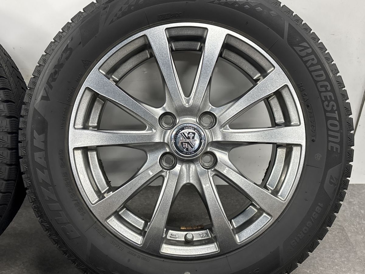 スタッドレス】TRG 15in 5.5J +50 PCD100 ブリヂストン ブリザック