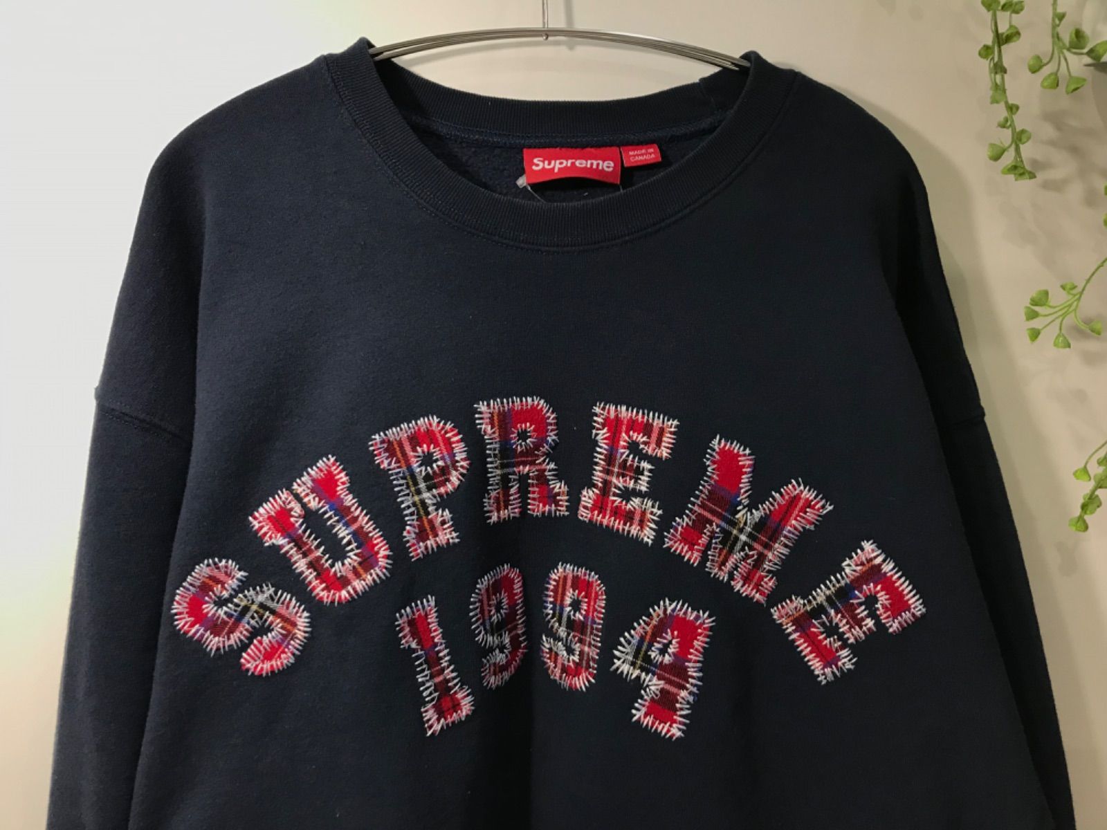 Supreme 26SS Plaid Arc Crewneck スウェット