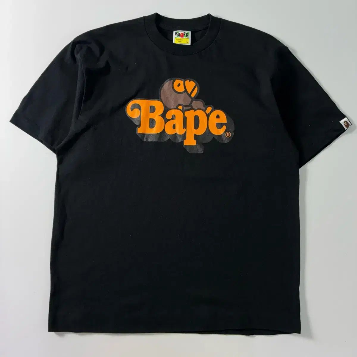 A BATHING APE アベイシングエイプ BAPE マイロ ブラック 半袖Tシャツ