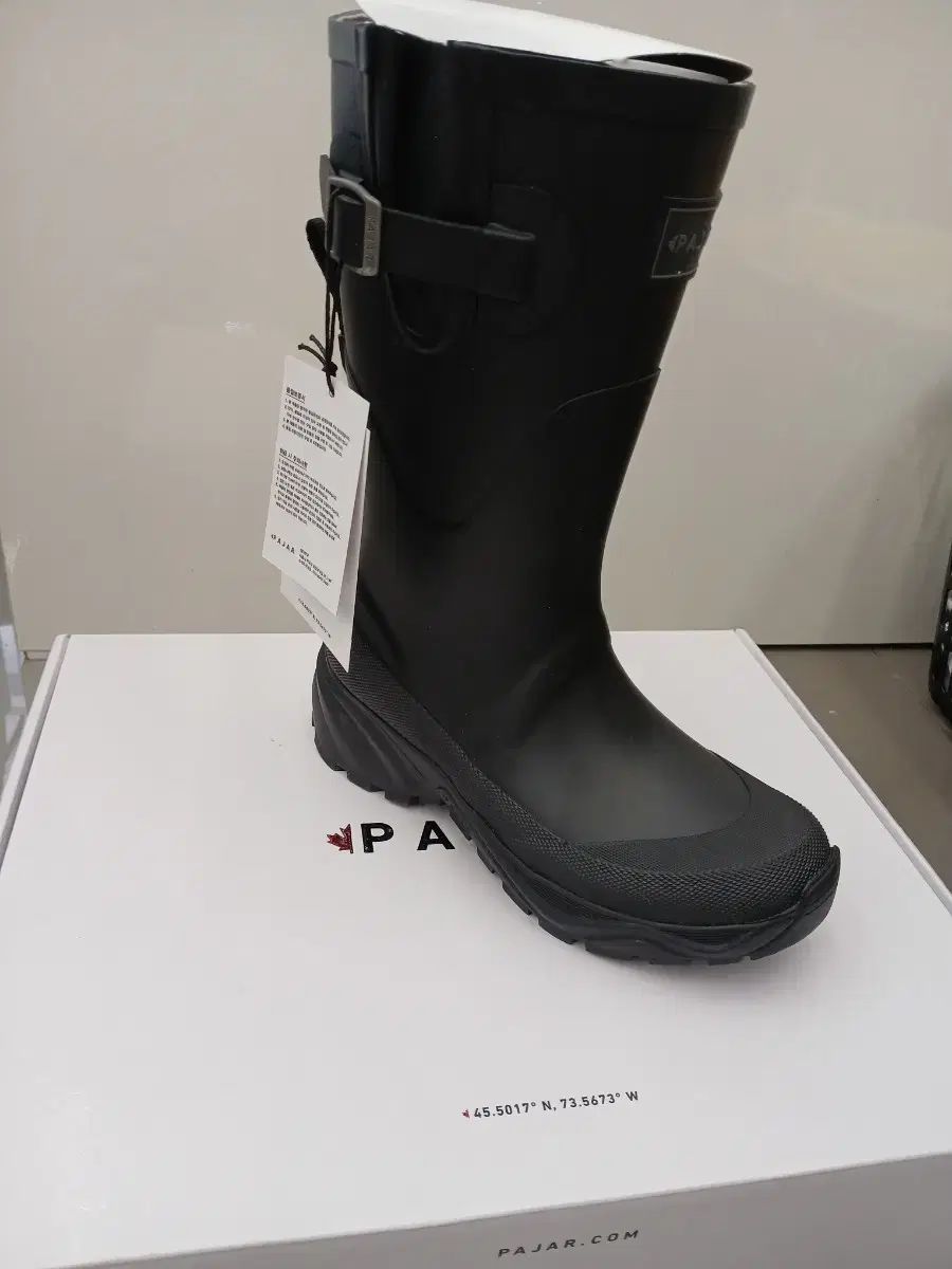 ファシャル メイプル スレッド ミドル レイン ブーツ ブラック 230mm 新品