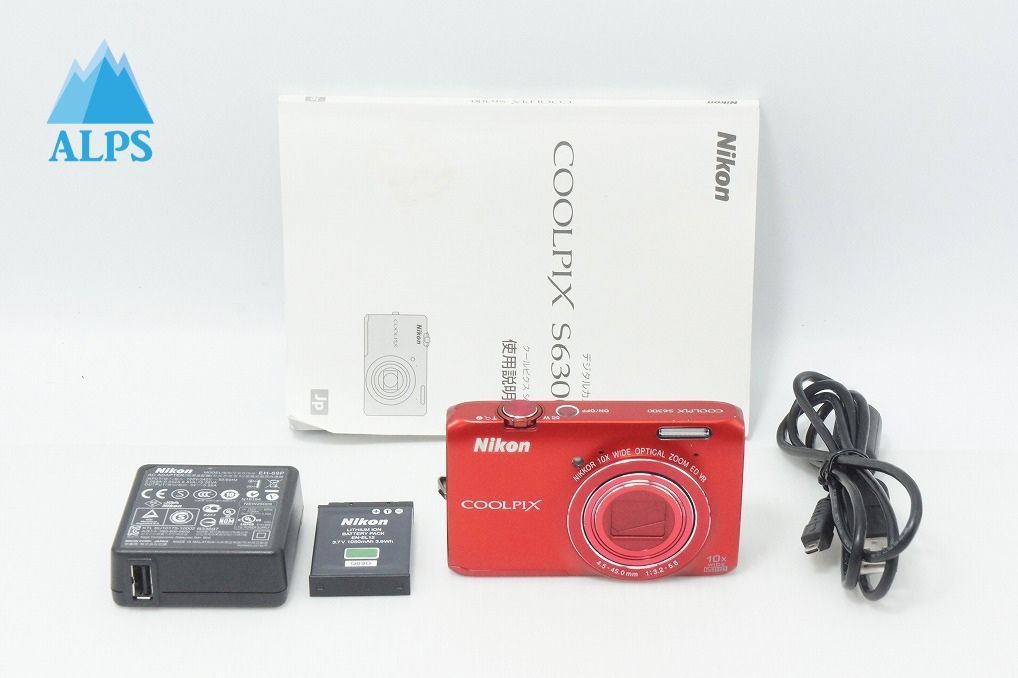 良品 Nikon ニコン COOLPIX S6300 コンパクトデジタルカメラ アーバンレッド 260612m