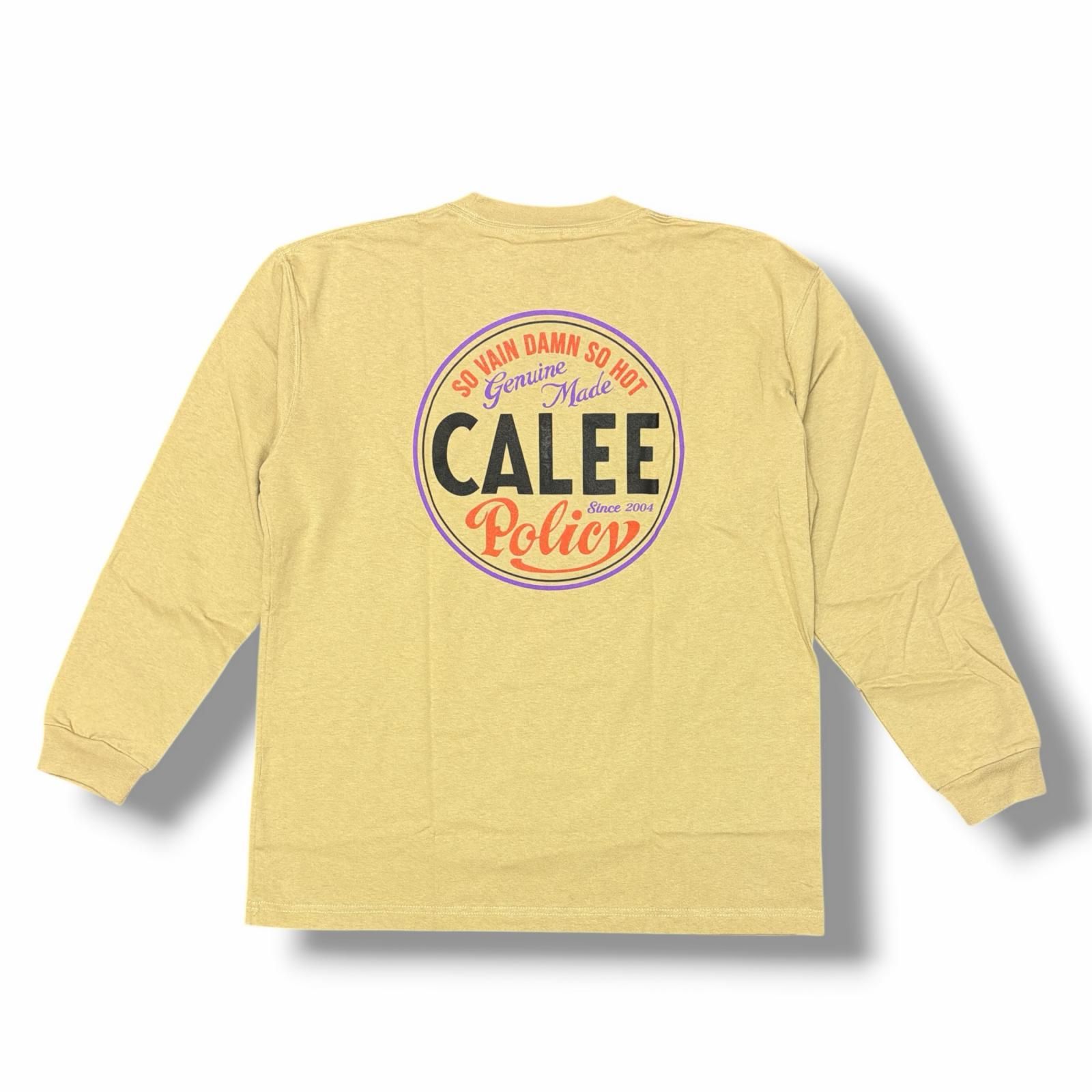 参考上代14300円 未使用 CALEE 25AW VINTAGE TYPE CIRCLE LOGO L/S TEE 