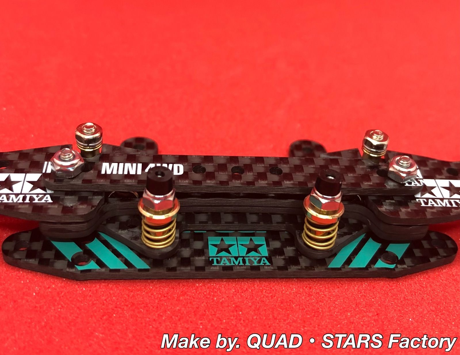 【ミニ四駆・カスタムパーツ】2軸ATピボットバンパー　J-CUP2022／フルカーボン【各種シャーシ専用加工も承ります❗️】