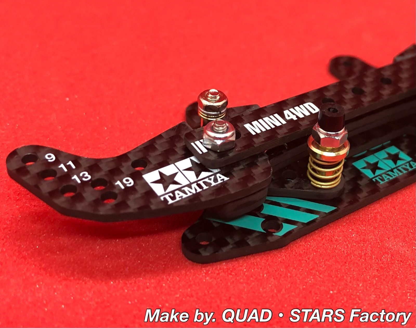 【ミニ四駆・カスタムパーツ】2軸ATピボットバンパー　J-CUP2022／フルカーボン【各種シャーシ専用加工も承ります❗️】