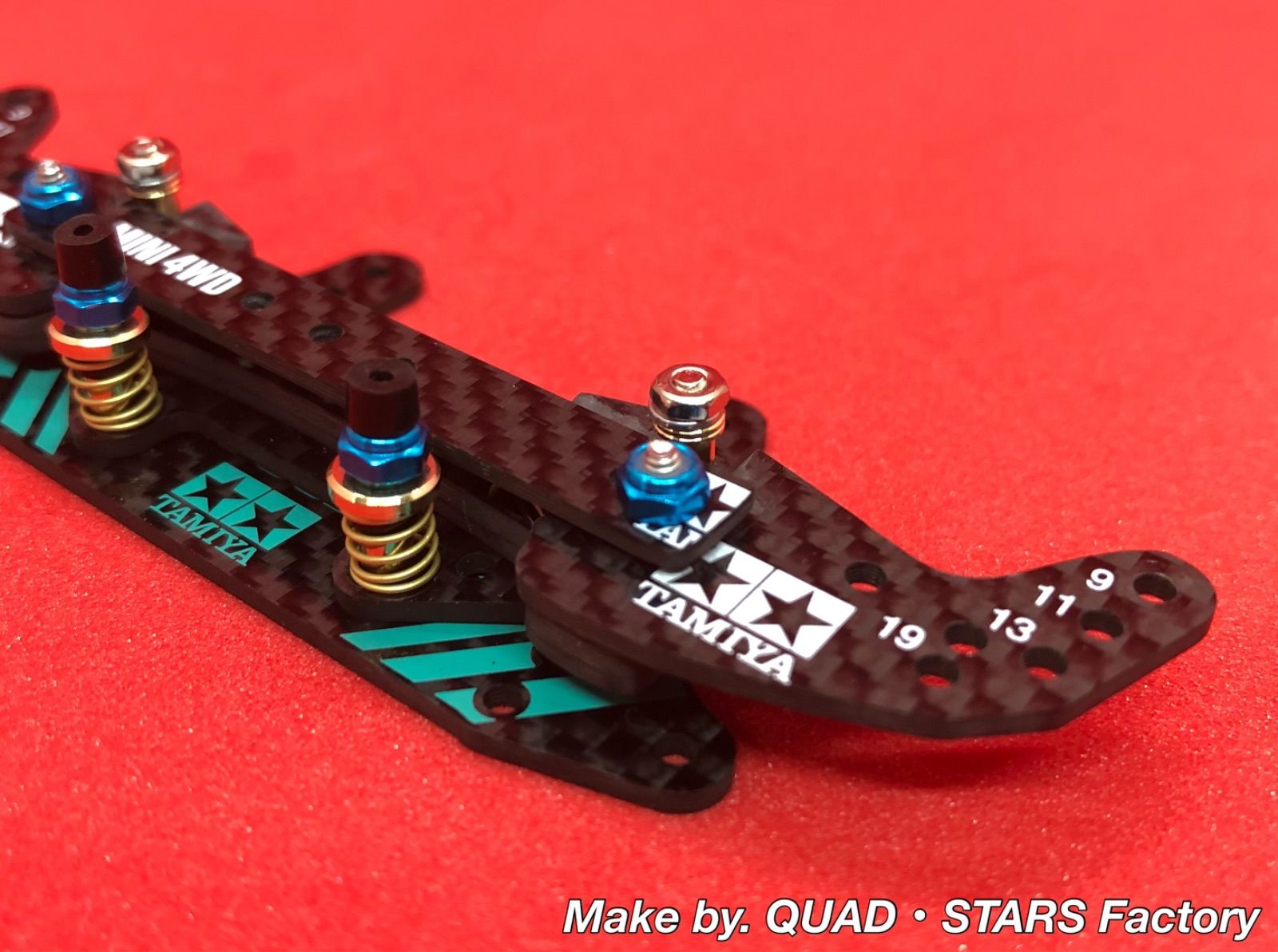 【ミニ四駆・カスタムパーツ】2軸ATピボットバンパー　J-CUP2022／フルカーボン【各種シャーシ専用加工も承ります❗️】