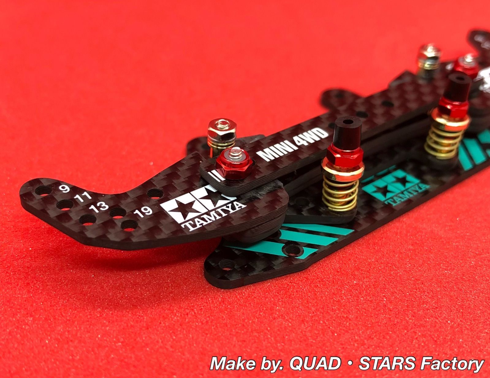 【ミニ四駆・カスタムパーツ】2軸ATピボットバンパー　J-CUP2022／フルカーボン【各種シャーシ専用加工も承ります❗️】