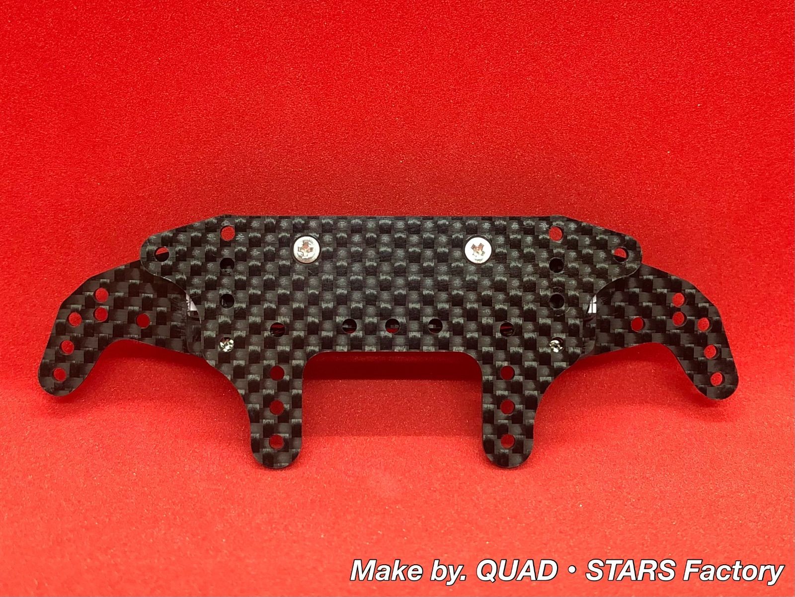 【ミニ四駆・カスタムパーツ】2軸ATピボットバンパー　J-CUP2022／フルカーボン【各種シャーシ専用加工も承ります❗️】