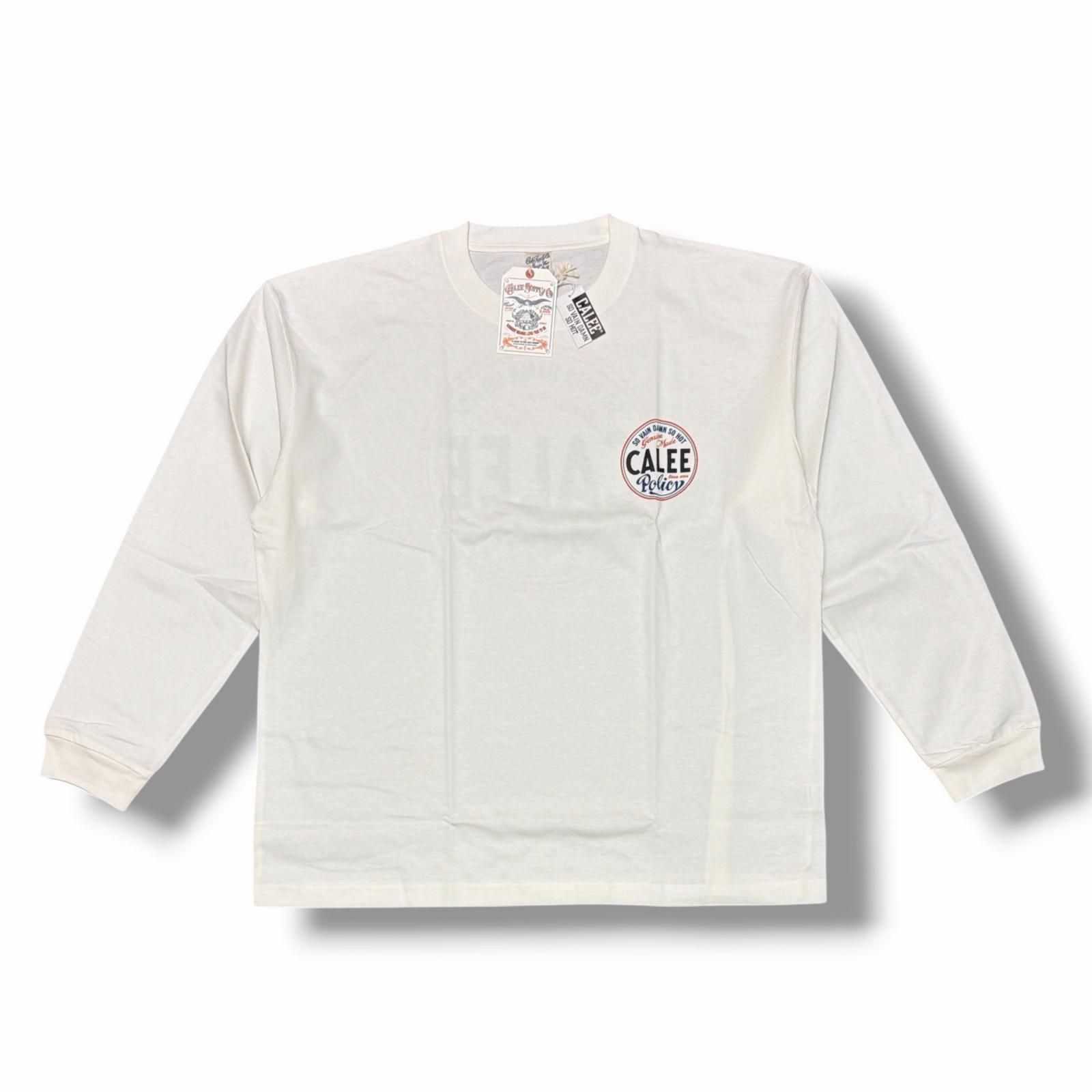 参考上代14300円 未使用 CALEE 25AW VINTAGE TYPE CIRCLE LOGO L/S TEE 