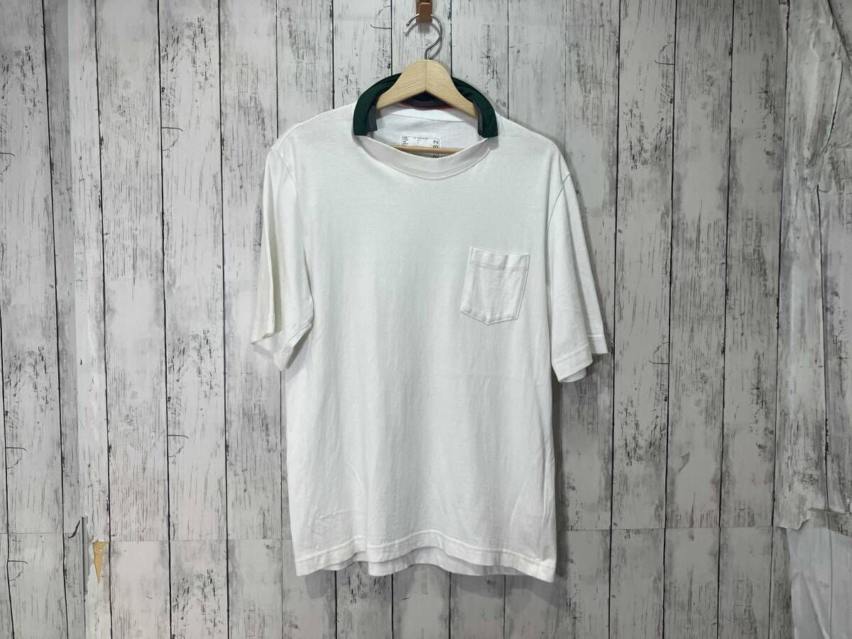 sacai サカイ ホワイト Tシャツ 20-02282M サイズ1