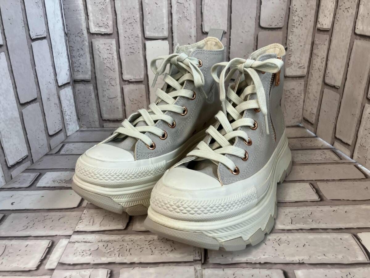 CONVERSE コンバース スニーカー TREKWAVE PG Z HI ライトグレー 24cm