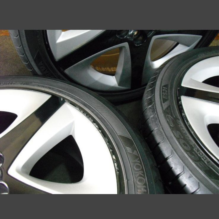 T-2225)本州送料無料 215/45R17 ヨコハマ 7J+50 100 5H 50プリウス 